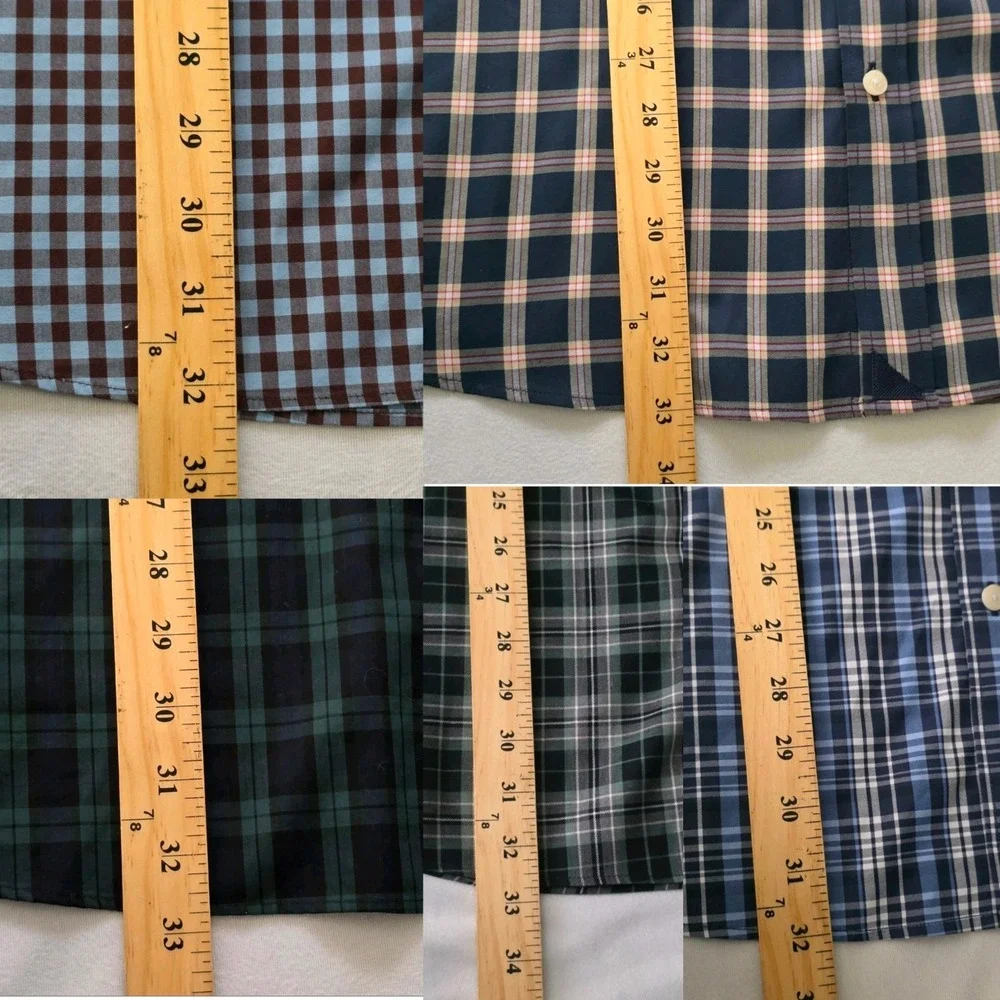 Lot Of 5 UNTUCKit Men Multicolor Plaid Long Sleeve Button Shirt 2XLT 2XL TALL - Picture 15 of 16